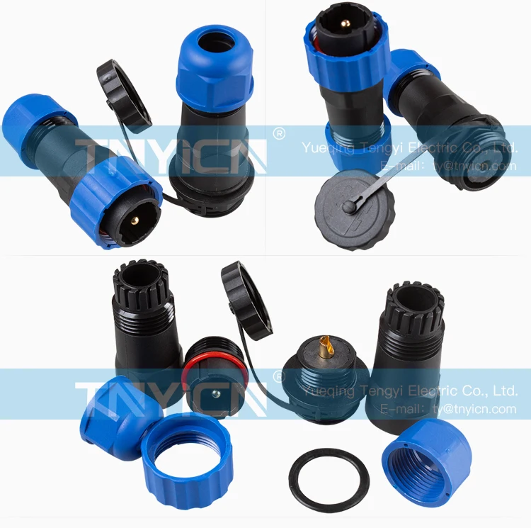 SD20 Docking 1Pin 45A Solder Type Waterproof Connector cable assembly detail