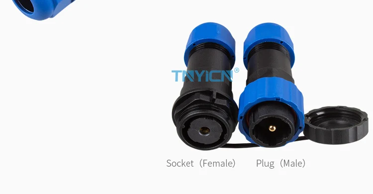 SD20 Docking 1Pin 45A Solder Type Waterproof Connector connector structure detail