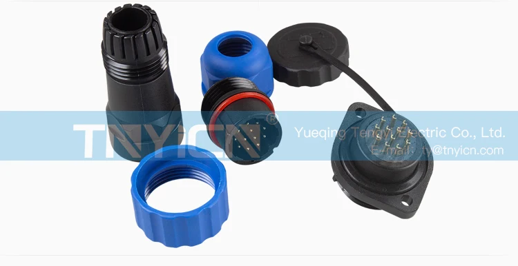 SD20 Flange 12Pin 5A Solder Type Waterproof Connector product detail image 08