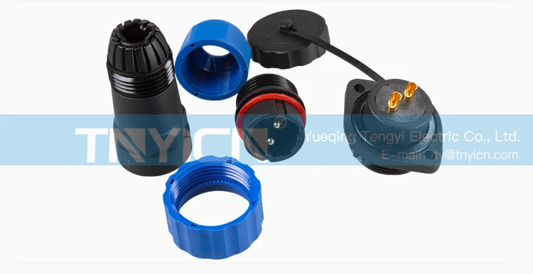 SD20 Flange 2Pin 25A Solder Type Waterproof Connector product detail image 08
