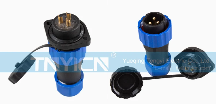 SD20 Flange 3Pin 25A Solder Type Waterproof Connector product detail image 07