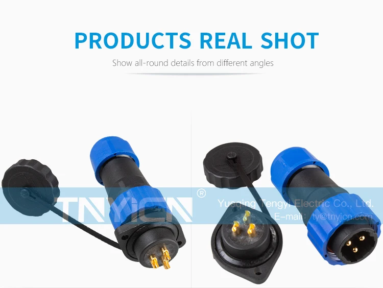 SD20 Flange 3Pin 25A Solder Type Waterproof Connector product detail image 06