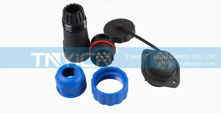 SD20 Flange 7Pin 10A Solder Type Waterproof Connector product detail image 08