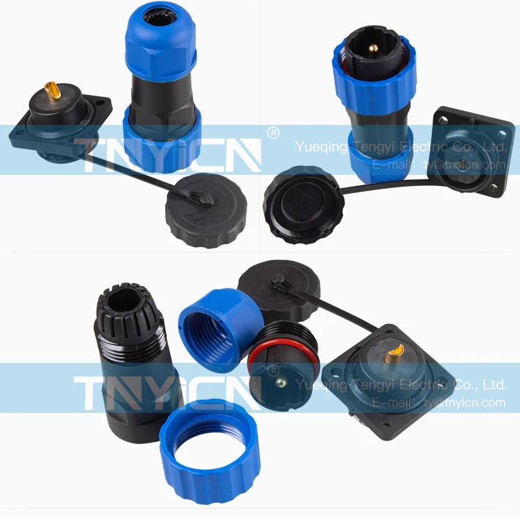 SD20 Square 1Pin 45A Solder Type Waterproof Connector image 08