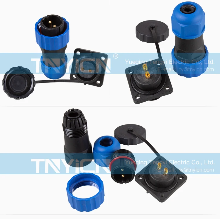 SD20 Square 2Pin 25A Solder Type Waterproof Connector image 08