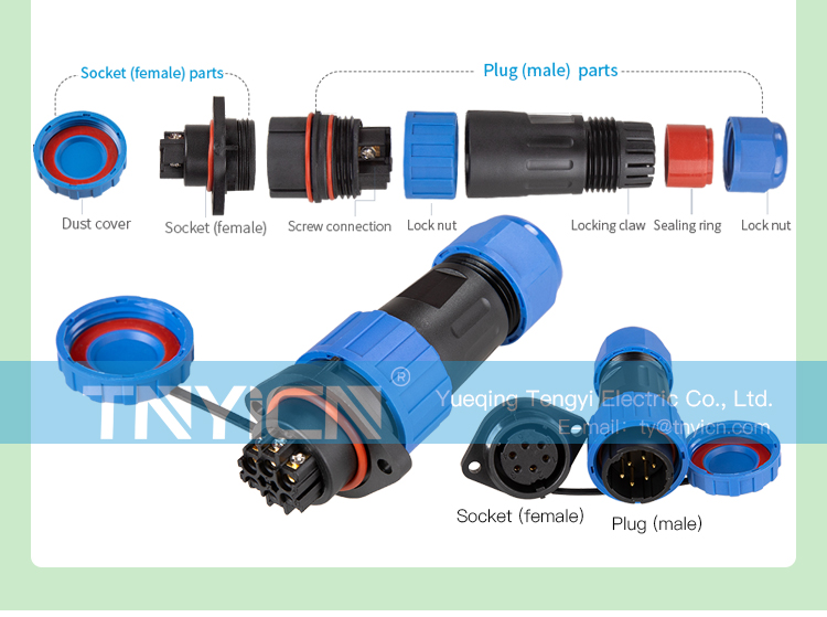 TY28 Docking 7Pin 25A Solder-Free Waterproof Connector application detail 14